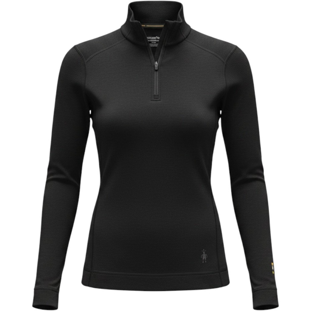 Smartwool Merino 250 Base Layer 1/4 Zip Pullover Black Womens XS SW0NP221